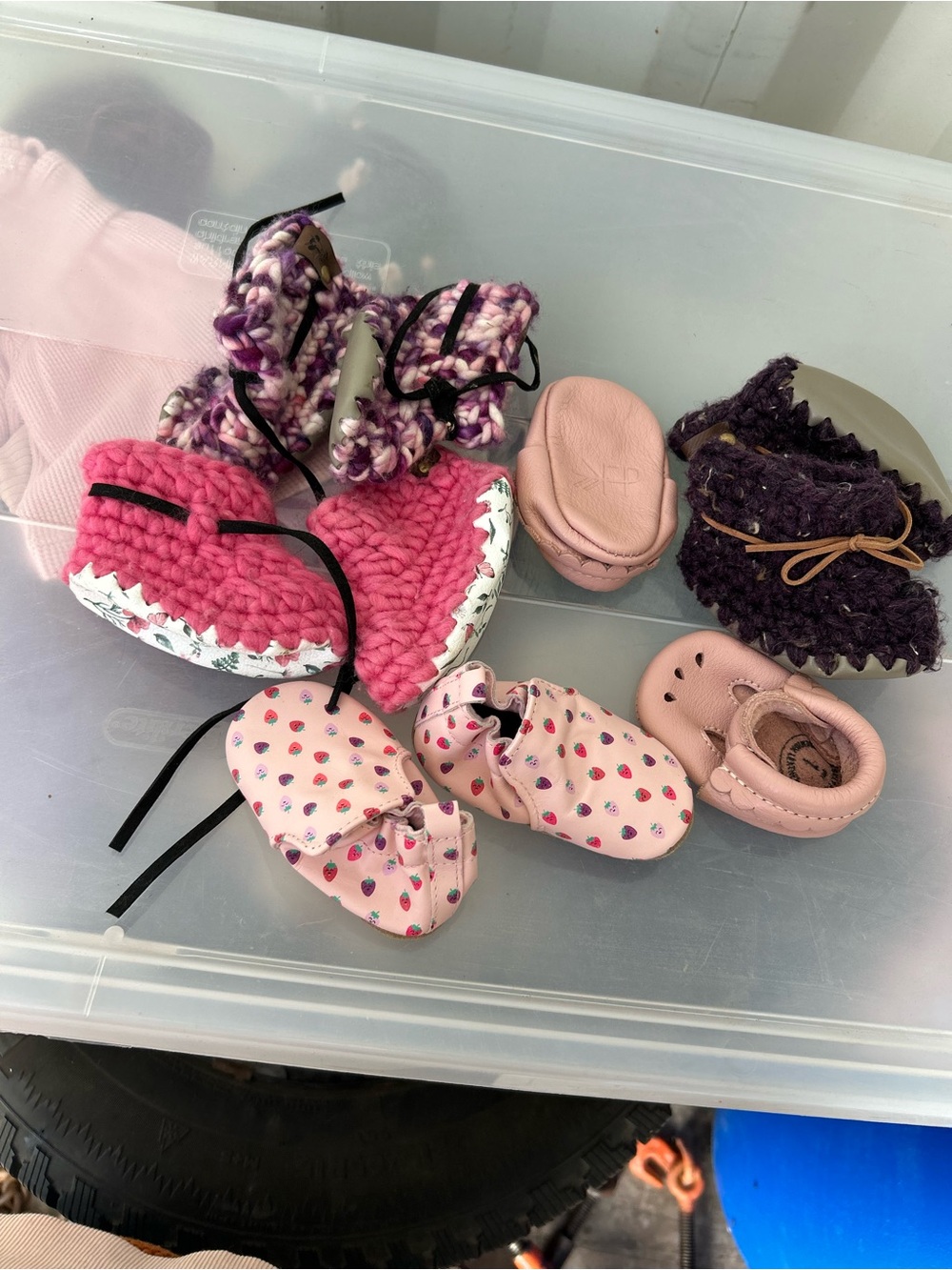 Kids Pink Moccasin & Soft Sole Shoe Set - Mixed Pink Styles